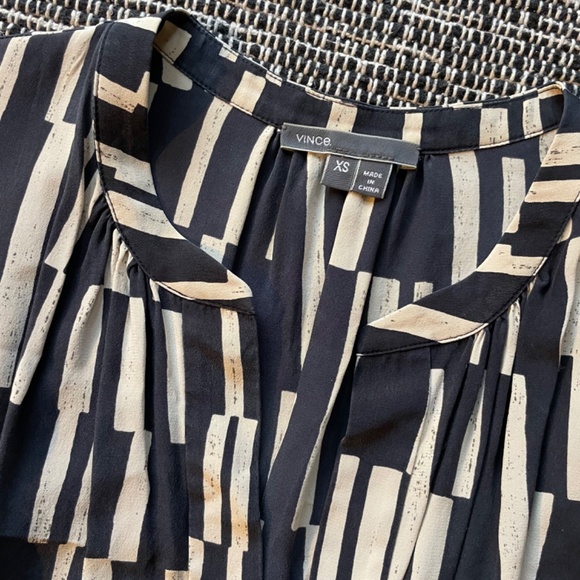 Vince silk drawstring waist dress - Picture 3 of 8